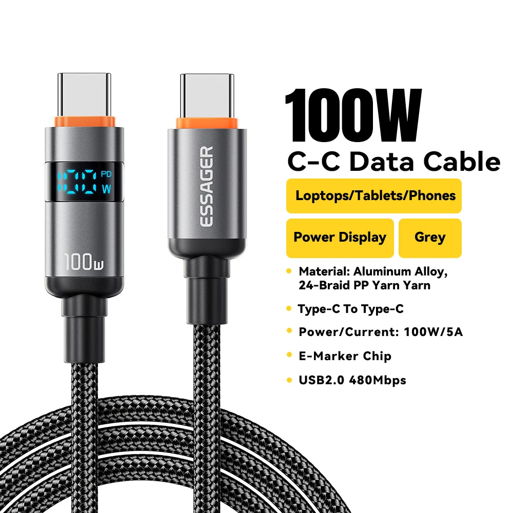 Essager 100W USB C Cable
