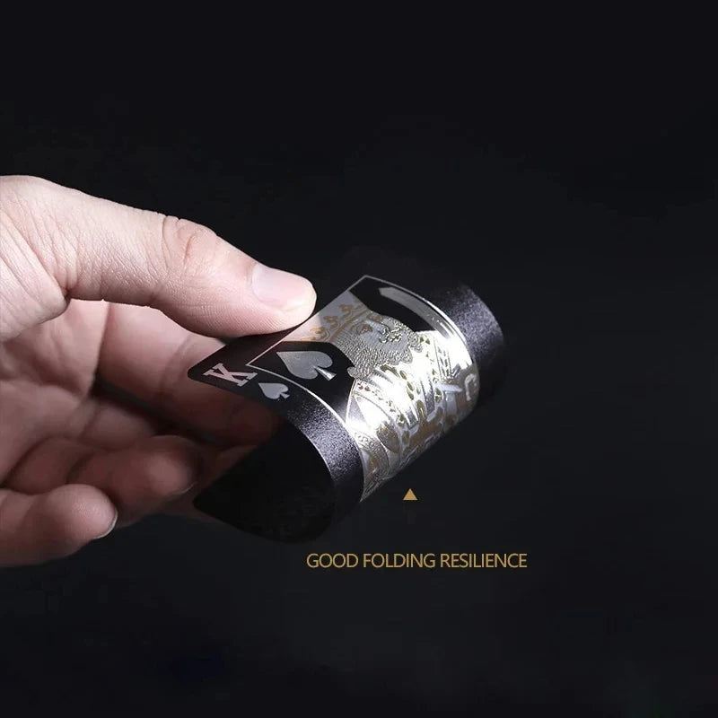 Premium Black and Silver Playing Cards