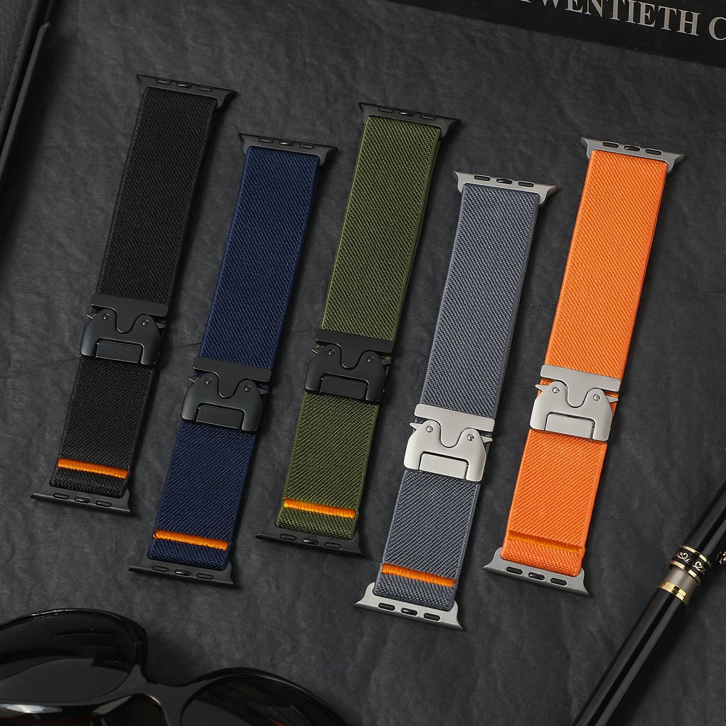 Cobra Buckle Quick-Release Apple Watch Strap – Rugged & Tactical