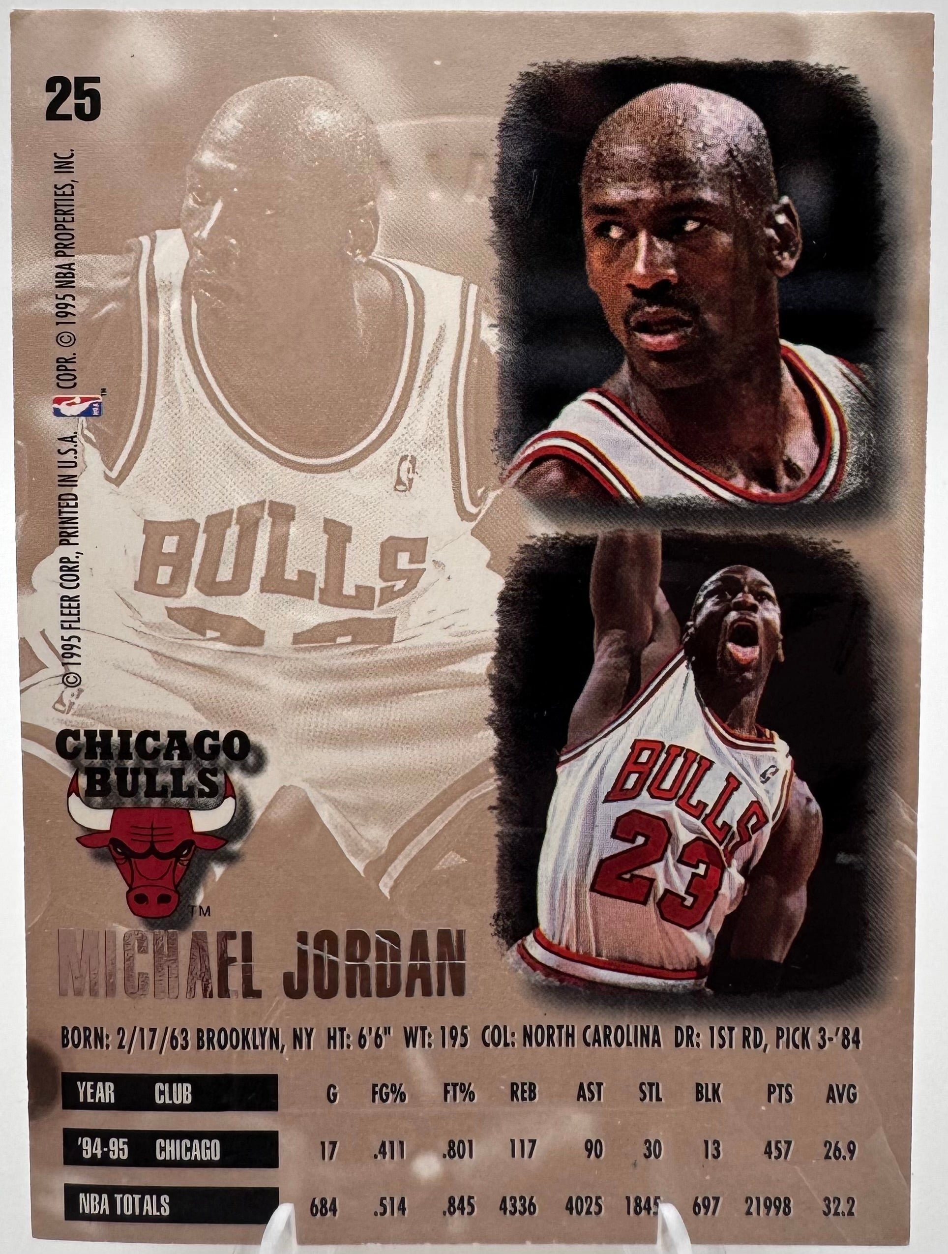 1995 Fleer Ultra Michael Jordan Gold Medallion Edition