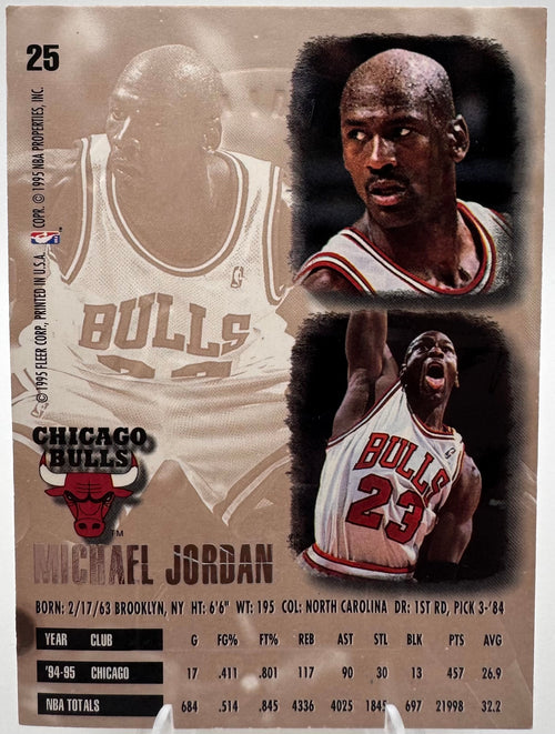 1995 Fleer Ultra Michael Jordan Gold Medallion Edition