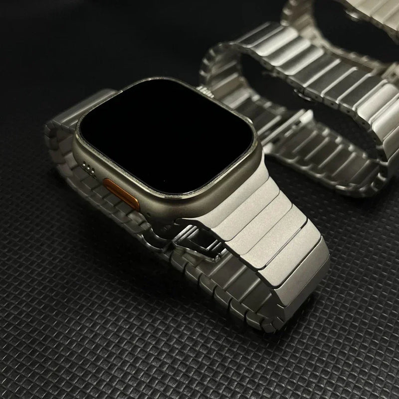 Brushed Metal Apple Watch Band (Ultra 2, Series 1-10, SE)